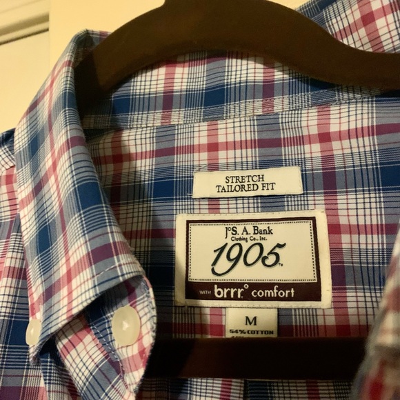 Jos A Bank 1905, tailored for button down shirt. Medium. Excellent condition. - Picture 2 of 4